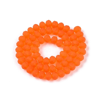 Transparent Glass Beads Strands X-EGLA-A044-T8mm-MD25-1