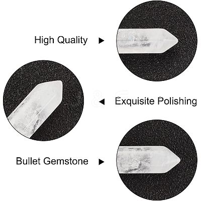 12Pcs Faceted Natural Quartz Crystal Double Terminated Points G-OC0002-58-1