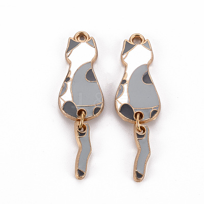 Eco-Friendly Alloy Enamel Pendants X-ENAM-T011-84D-NR-1