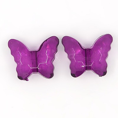 Transparent Acrylic Beads PL405Y-12-1