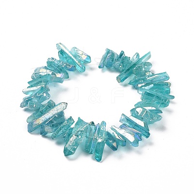 Natural Quartz Crystal Points Beads Strands G-K181-B31-1
