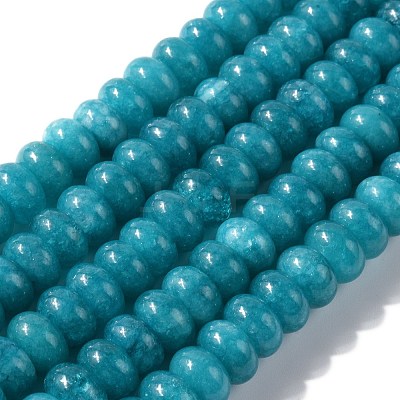 Dyed Natural White Jade Beads Strands G-G107-A07-01-1