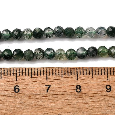 Natural Moss Agate Beads Strands G-A129-4mm-01-1