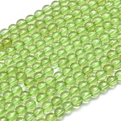 Natural Peridot Beads Strands G-K305-02-A-1