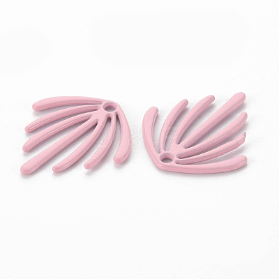 Spray Painted Alloy Pendants PALLOY-Q433-029G-RS-1