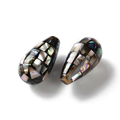 Natural Paua Shell Beads SSHEL-B002-10A-02-1