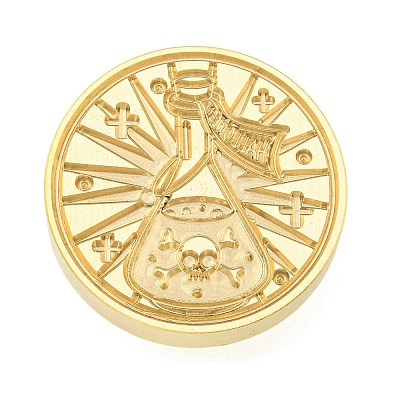 Halloween Series Wax Seal Brass Stamp Heads AJEW-M039-01V-1