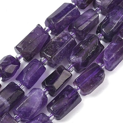 Natural Amethyst Beads Strands G-C270-K05-1