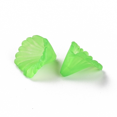 Frosted Acrylic Bead Caps MACR-S371-10A-734-1