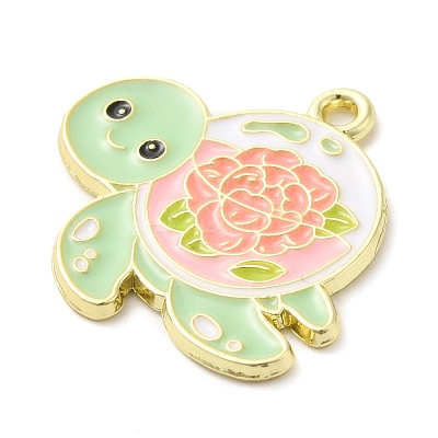 Alloy Enamel Pendants ENAM-R146-02B-1