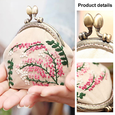 DIY Kiss Clasp Purse Making Kit DIY-WH0292-67A-1