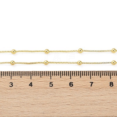Brass Satellite Chains Necklace for Women NJEW-P265-05G-1
