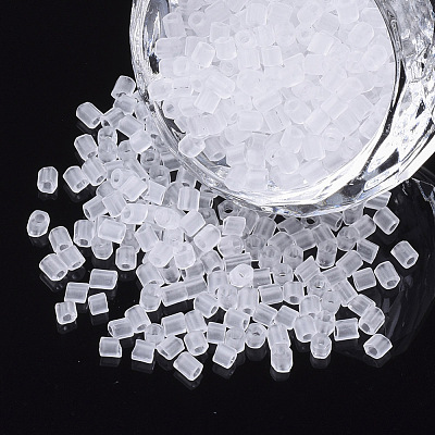 8/0 Two Cut Glass Seed Beads SEED-S033-12A-01-1