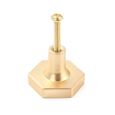 Hexagon with Marble Pattern Brass Box Handles & Knobs LS-DIY-P054-C08-1