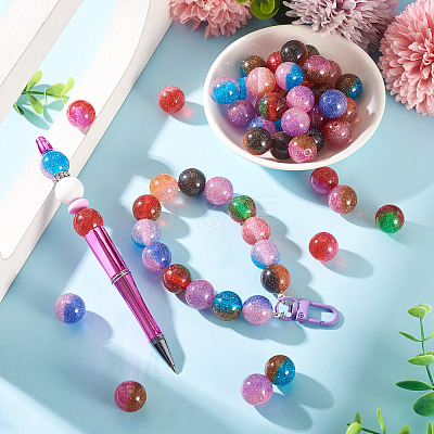 20Pcs 10 Colors Cat Eye Beads FIND-TA0009-88-1