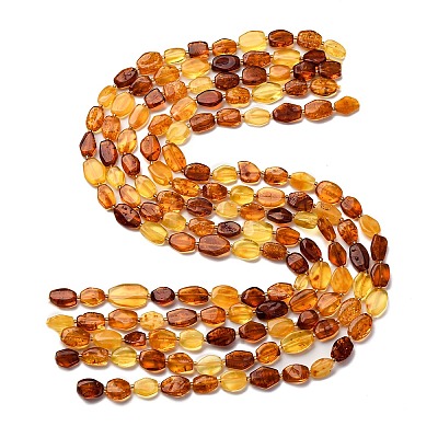 Gradient Color Natural Amber Beads Strands G-F803-E01-01-1
