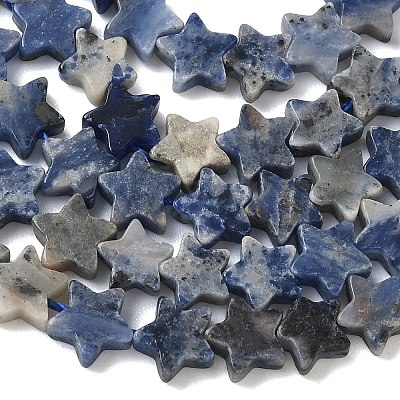 Natural Sodalite Beads Strands G-F817-A08-01-1