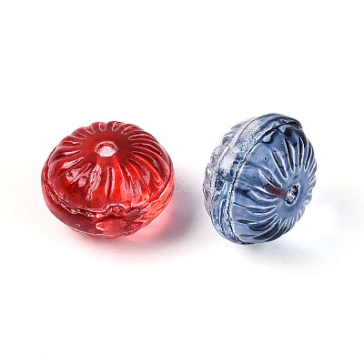 Baking Paint Transparent Glass Beads DGLA-T004-39M-1