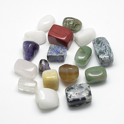 Natural & Synthetic Mixed Gemstone Beads G-R435-53-1
