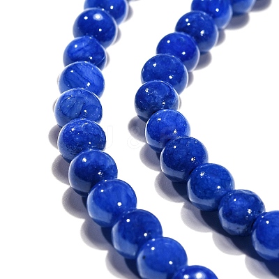 Natural Mashan Jade Round Beads Strands X-G-D263-6mm-XS08-1