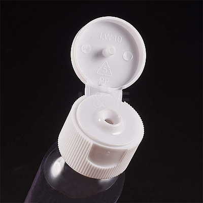 Transparent Flip Cap Round Shoulder Plastic Bottle MRMJ-BC0001-56-1