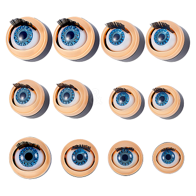 4 Pairs 4 Styles Plastic Doll Eyes FIND-PH0028-38-1
