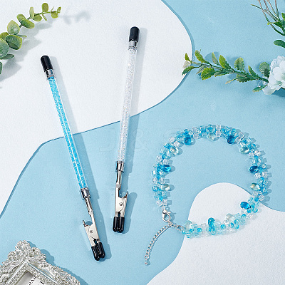 2Pcs Iron and PVC and Acrylic Alligator Memo Clips FIND-SC0011-26B-1