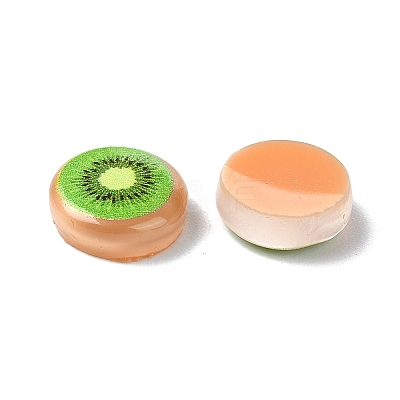 Fruit Series Opaque Resin Cabochons CRES-Q006-01G-1