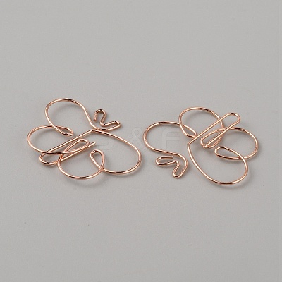 Mini Iron Place Card Holders AJEW-WH0342-47RG-1