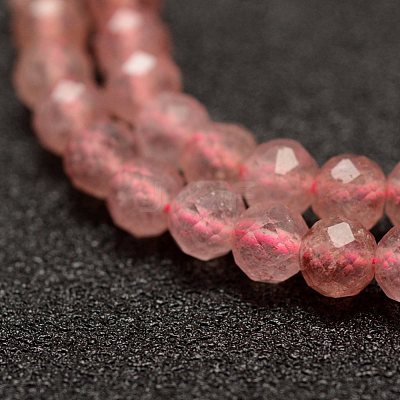 Natural Strawberry Quartz Beads Strands G-F460-24-1