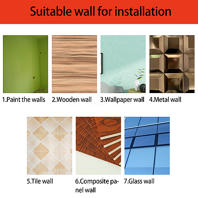Acrylic Mirror Wall Stickers Decal DIY-CN0001-13A-S-1