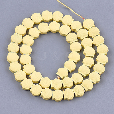 Spray Painted Non-magnetic Synthetic Hematite Beads Strands G-T116-23-02-1