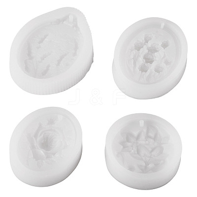 4Pcs 4 Styles Silicone Soap Molds DIY-TA0013-19-1