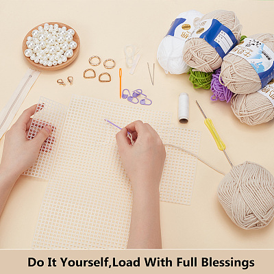 DIY Knitting Rectangle Bags Set DIY-WH0656-04-1