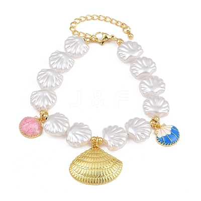 Ocean Brass Enamel Charm Bracelets for Women KK-CBA68DA-15B-G-1