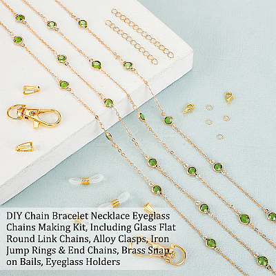 DIY Chain Bracelet Necklace Eyeglass Chains Making Kit DIY-OC0011-20-1