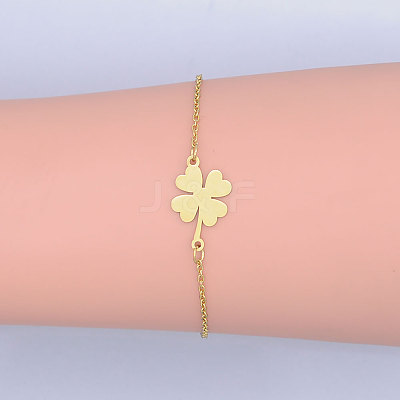 201 Stainless Steel Link Bracelets BJEW-T011-JN510-2-1
