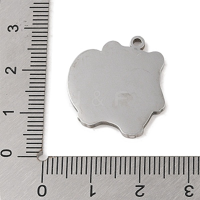 Non-Tarnish 201 Stainless Steel Pendants STAS-C095-25P-1