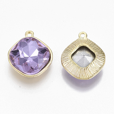 Golden Plated Alloy Pendants PALLOY-N154-03C-1