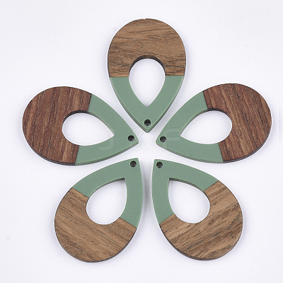 Resin & Walnut Wood Pendants RESI-S358-94C-1