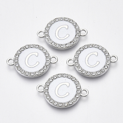 Alloy Enamel Links Connectors ENAM-TAC0003-01S-04C-1