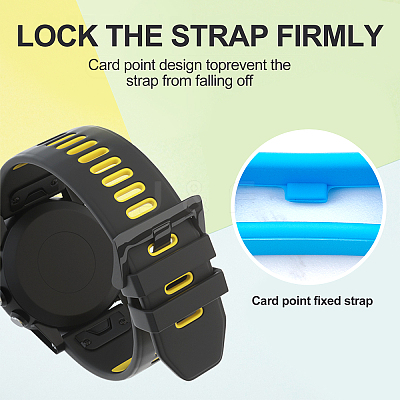 36Pcs 9 Colors Silicone Replacement Watch Band Strap Loops SIL-GF0001-10-1