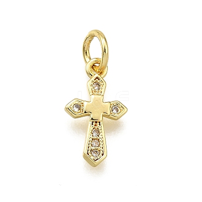 Brass Micro Pave Cubic Zirconia Pendants LS-KK-Z100-41G-02-1