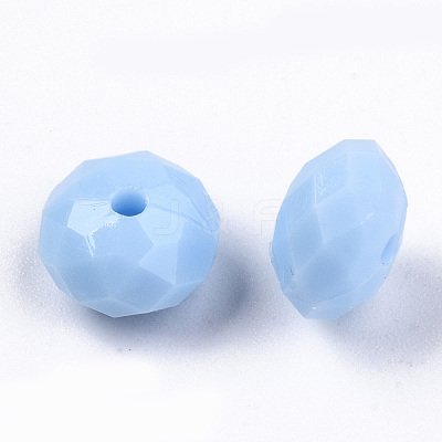 Opaque Acrylic Beads SACR-T356-01B-1