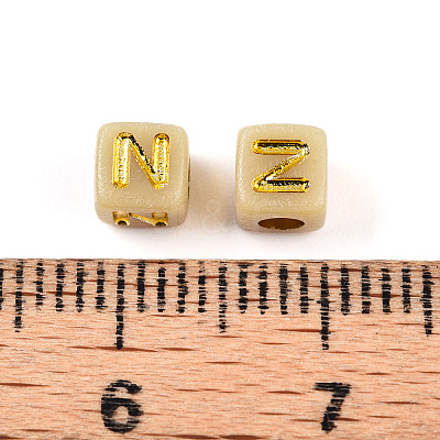 Plating Acrylic Beads OACR-N140-01E-N-1