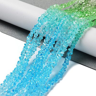 Transparent Glass Bead Strands GLAA-H023-03E-1
