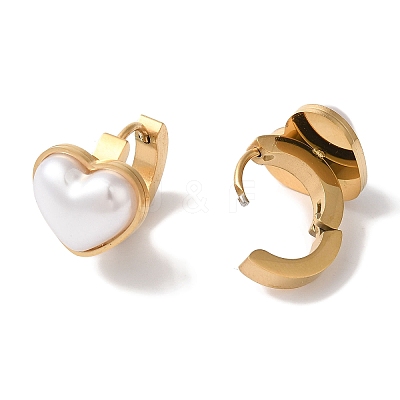 304 Stainless Steel Hoop Earrings EJEW-A110-01G-1