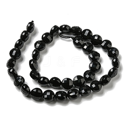 Natural Black Onyx(Dyed & Heated) Beads Strands G-K351-A02-03-1