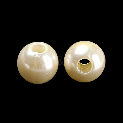 ABS Plastic Imitation Pearl Bead KY-C017-18B-1