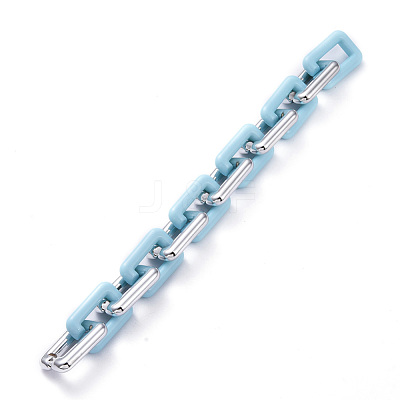 Handmade CCB Plastic Cable Chains AJEW-JB00668-03-1